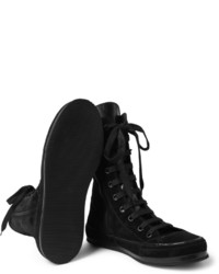 Ann Demeulemeester Suede High Top Sneakers