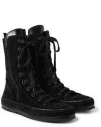Ann Demeulemeester Suede High Top Sneakers