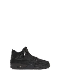 Nike X Olivia Kim Air Jordan 4 Retro Genuine Calf Hair High Top Sneaker
