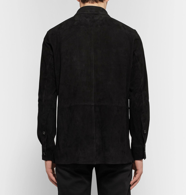 Ralph Lauren Purple Label Barron Suede Shirt Jacket, $2,495 | MR PORTER ...