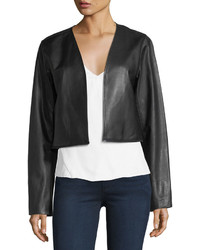 J Brand Emory Open Front Zip Off Leather Suede Jacket