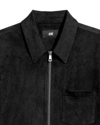 H&M Faux Suede Shirt Jacket