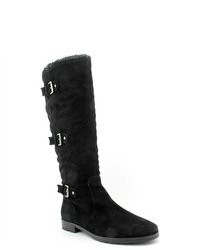 Alfani Vermont Black Suede Fashion Knee High Boots