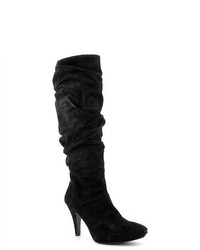 Bandolino Jess Black Suede Fashion Knee High Boots Newdisplay