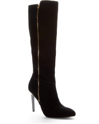 French Connection Black Molly Knee High Boots