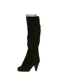 Isabel Marant Black Suede Lacine Boots