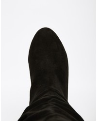 Asos Collection Collaborate Knee High Flat Slouch Boots