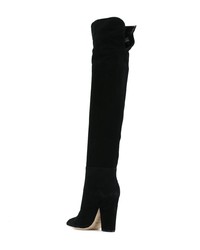 Sergio Rossi Curved Knee High Boots