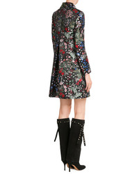 Valentino Embellished Suede Knee Boots