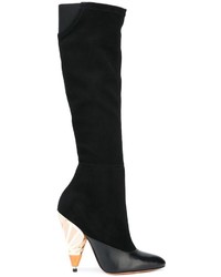 Givenchy Painted Heel Knee High Boots