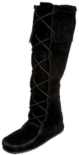 Minnetonka 1429 Front Lace Knee High Boot, $68