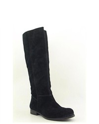 Nine West Cookin Black Suede Fashion Knee High Boots Uk 4