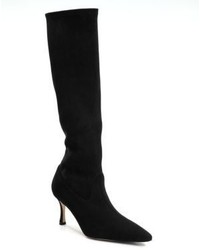 Manolo Blahnik Pascalare Suede Knee High Boots