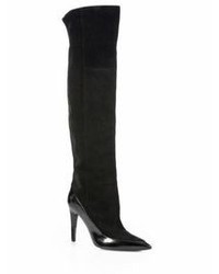 Pierre Hardy Suede Knee High Sock Boots