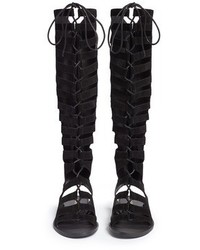 Windsor Smith Boorrow Suede Knee High Sandal Boots