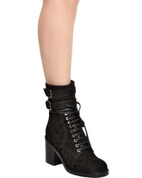 Laurence Dacade 80mm Pilar Lace Up Suede Ankle Boots