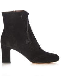 Tabitha Simmons Afton Lace Up Suede Ankle Boots