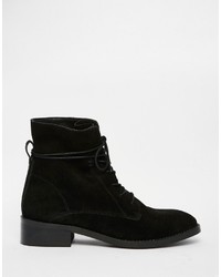 Asos Aliza Suede Lace Up Ankle Boots