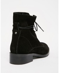 Asos Aliza Suede Lace Up Ankle Boots