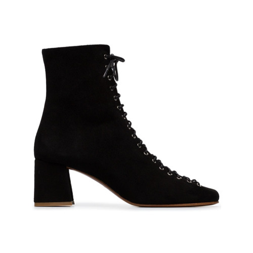 By Far Black Becca 50 Suede Ankle Boots 614 farfetch