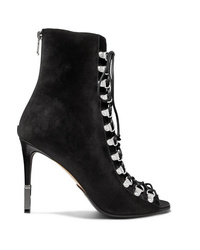 Balmain Club Med Suede Ankle Boots
