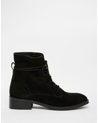 Asos Collection Aliza Suede Lace Up Ankle Boots