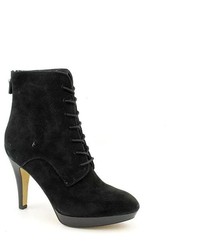 Franco Sarto Octive Black Suede Fashion Ankle Boots