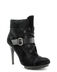 GUESS Fontanna Black Suede Fashion Ankle Boots Newdisplay