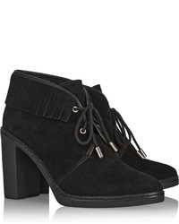 Tory Burch Hilary Fringed Suede Ankle Boots