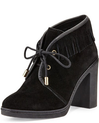 Tory Burch Hilary Shearling Lined Fringe Bootie