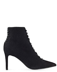 Kendall Kylie Liza Lace Up Suede Ankle Boots