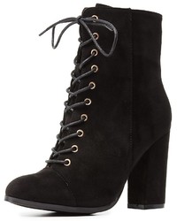 Charlotte Russe Lace Up Ankle Booties