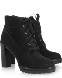 Karl Lagerfeld Lace Up Suede Ankle Boots