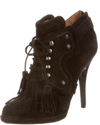 Givenchy Suede Kilt Ankle Boots