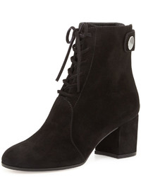 Gianvito Rossi Suede Lace Up Ankle Boot