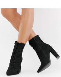 ASOS DESIGN Wide Fit Elicia Heeled Boots