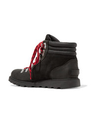 Sorel Ainsley Conquest Waterproof Leather And Suede Ankle Boots