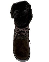 Emu Australia Shaw Lo Genuine Sheep Fur Lace Up Boot