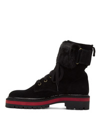 MR AND MRS ITALY Black Combat Boots