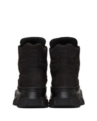 MSGM Black Tractor Sneakers