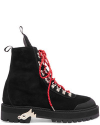 Off-White Hiking Suede Boots Black
