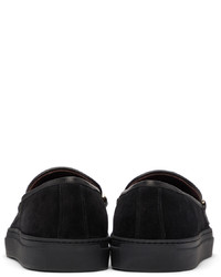 Human Recreational Services Black Hair Loafers