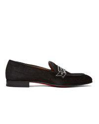 Christian Louboutin Black Magenile Loafers