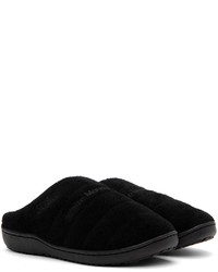 White Mountaineering Black Subu Edition Quilted Loafers