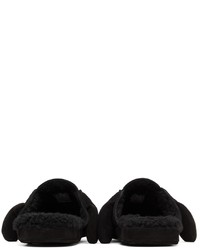 Thom Browne Black Suede Shearling Hector Loafers