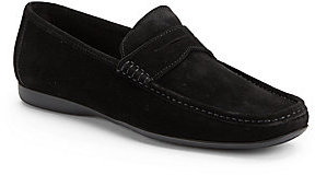 Bruno Magli Partie Suede Penny Loafers 395 Off 5th Lookastic