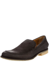 John Varvatos Brushed Suede Loafers W Tags