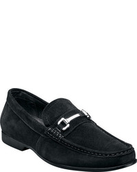 Stacy Adams Ellston 24951 Black Suede Moc Toe Shoes