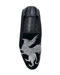 Alexander McQueen Griffin Embroidered Loafers