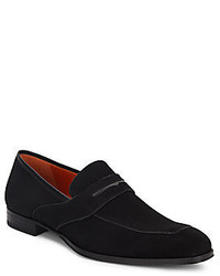 Mezlan Moura Suede Penny Loafers